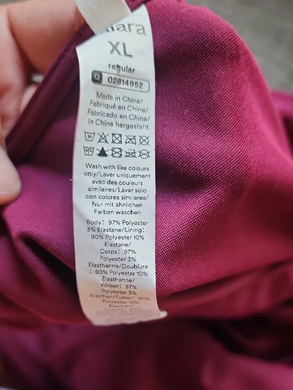 NWT HALARA Burgundy V-Neck Wide Leg Stretch Jumpsuit With Pockets